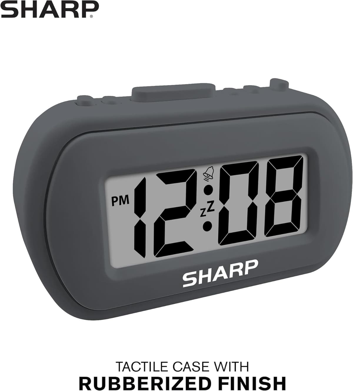 Sharp Digital Alarm Clock with Keyboard Style Controls, Battery Back-up, Easy to Use with Simple Operation