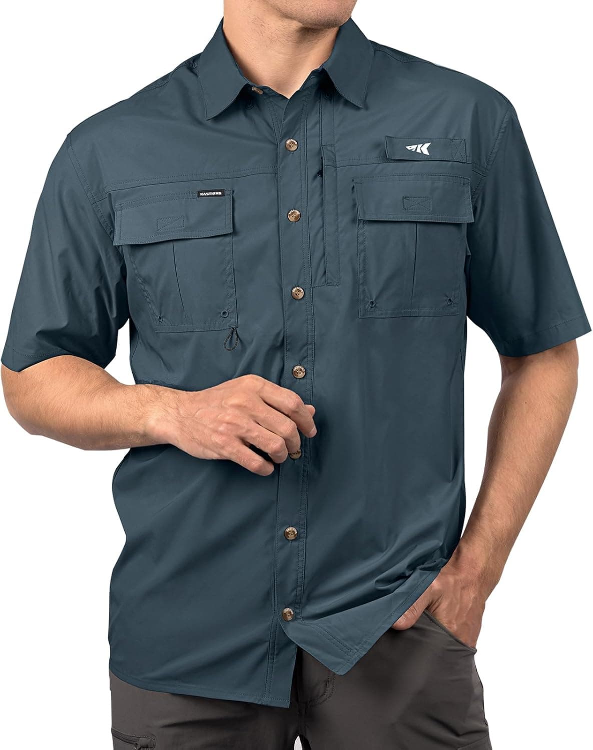KastKing ReKon Men's Fishing Shirts, Well Made, Quick-Dry Short & Long Sleeve Hiking Beach Shirts, Sun Protection